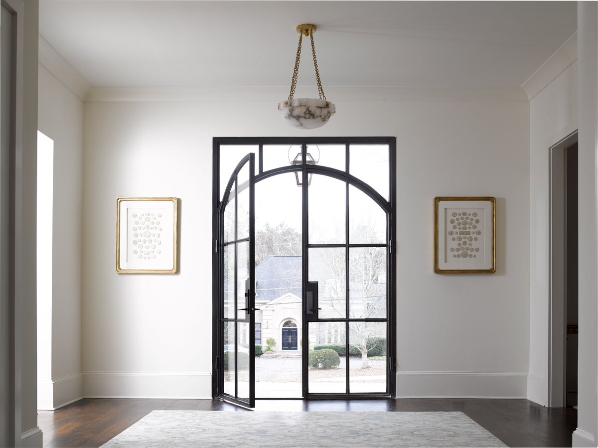 Custom steel front entry door