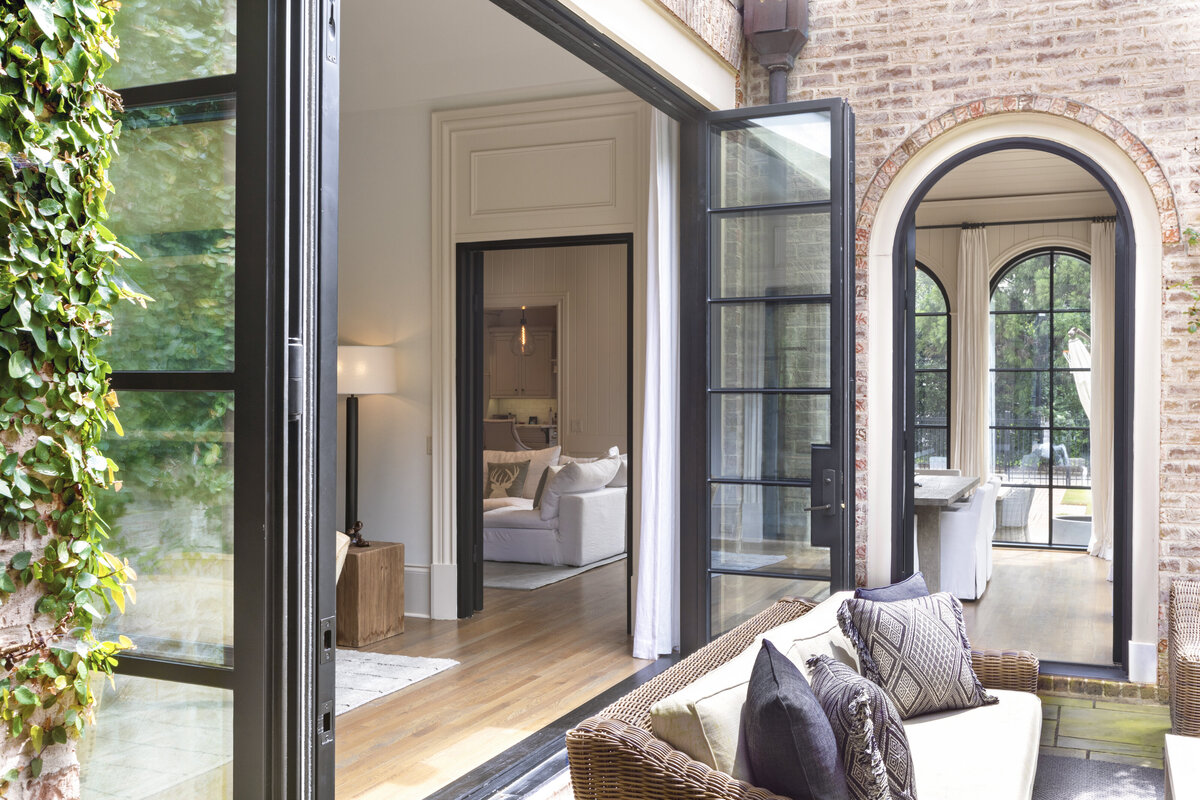 Custom steel doors residential installation